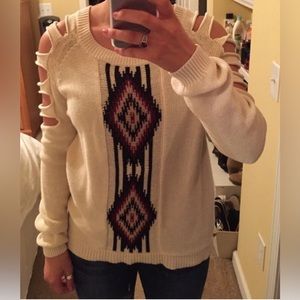Cream Aztec Sweater